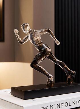 轻奢高级感白色励志人物摆件家居装饰品客厅电视柜酒柜办公室书房