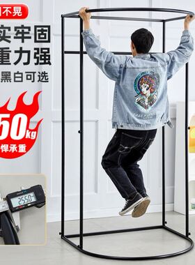 商场临时移动试衣间服装店落地便携式可折叠简易更衣室展示架门帘