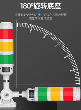 深鑫泰LED三层警示灯机床报警灯设备信号灯声光报警器24V三色灯
