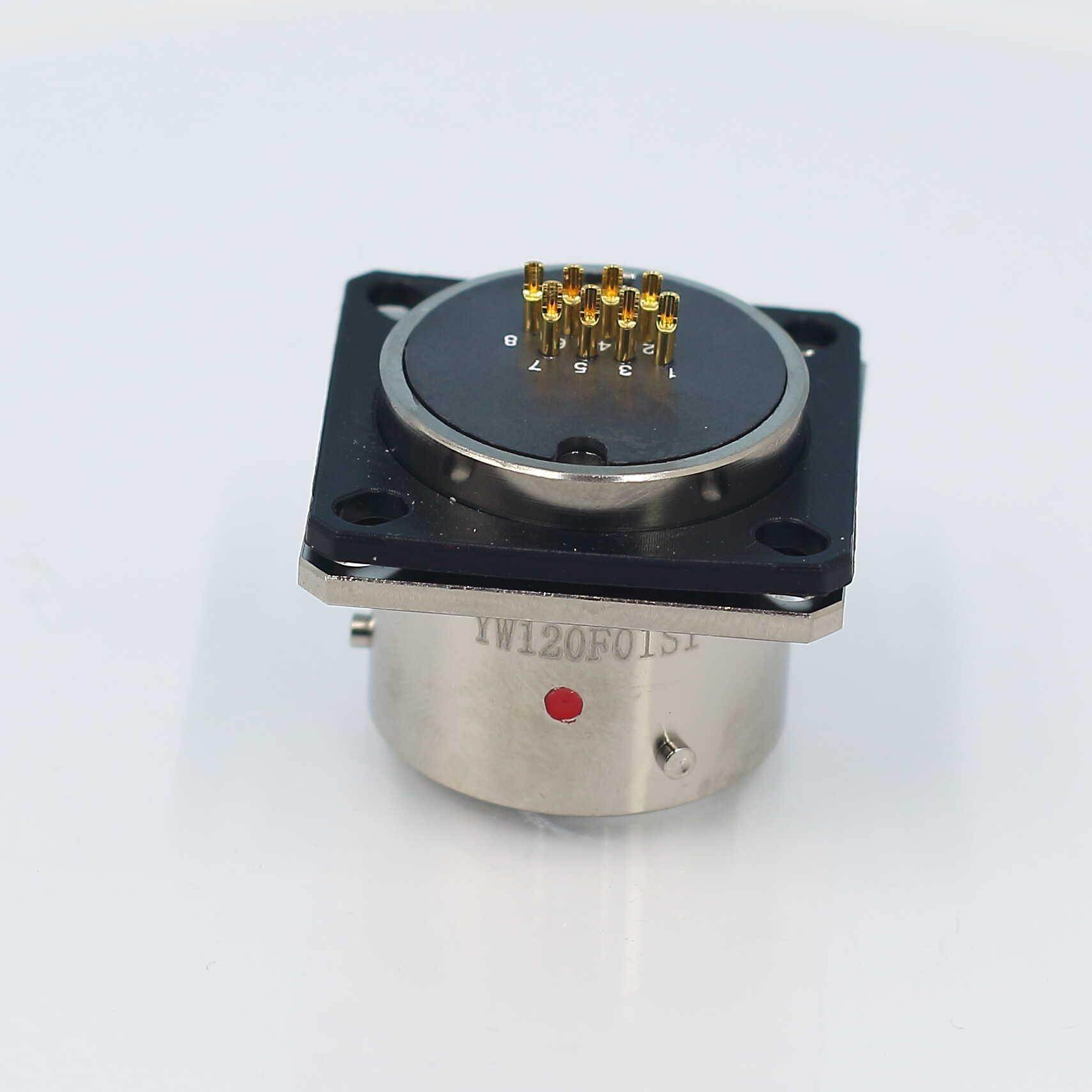 YW120F01S1 YW110F01-01高速网络连接器RJ45带LED网口插头座防水 - 图0