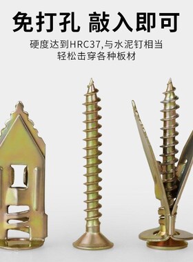 便捷型打入式石膏板膨胀螺丝飞机膨胀纤维水泥板埃特板膨胀螺丝钉