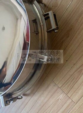 304不锈钢卫生级镜面抛光人孔手孔常压人孔快开YAB人孔盖带手轮