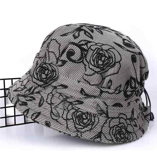 夏天中老年女士夏季帽子春秋薄款遮阳帽老年奶奶老太太帽布帽老人 - 图0