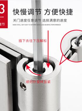 工具自由双开门合页双向合页缓冲自弹牛仔门弹簧铰链自动回弹合页