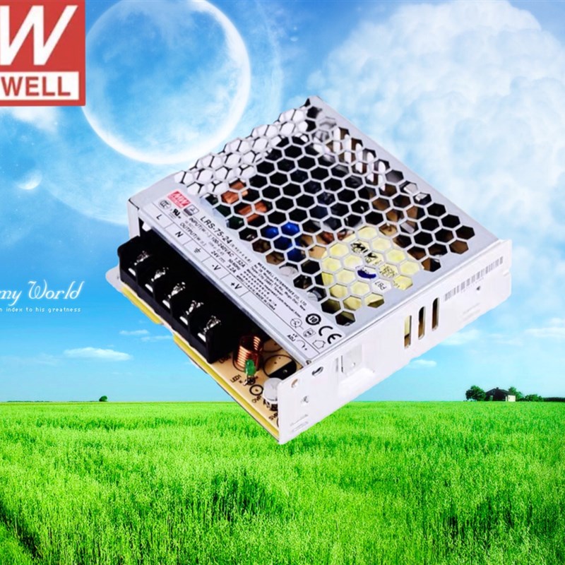 220转24V台湾12V明纬LRS-50-24直流S开关电源NES变压器100明伟350 - 图0