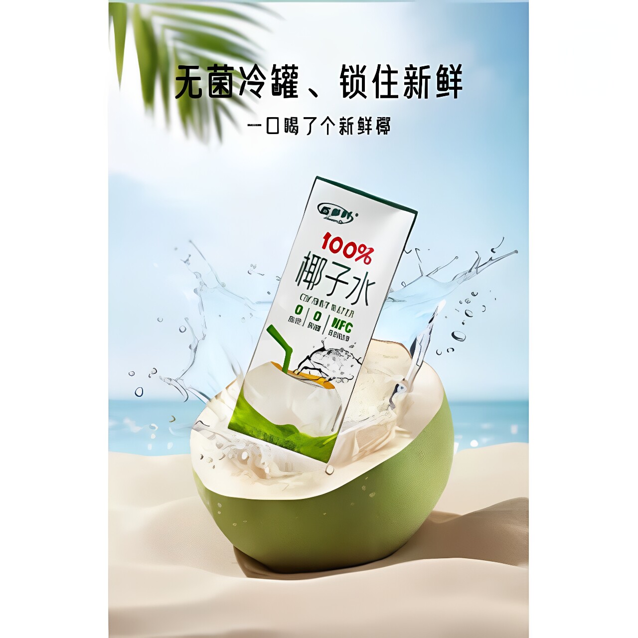 百多利100%椰子水nfc百分百纯椰子水天然电解质250ml*10盒0糖0脂g