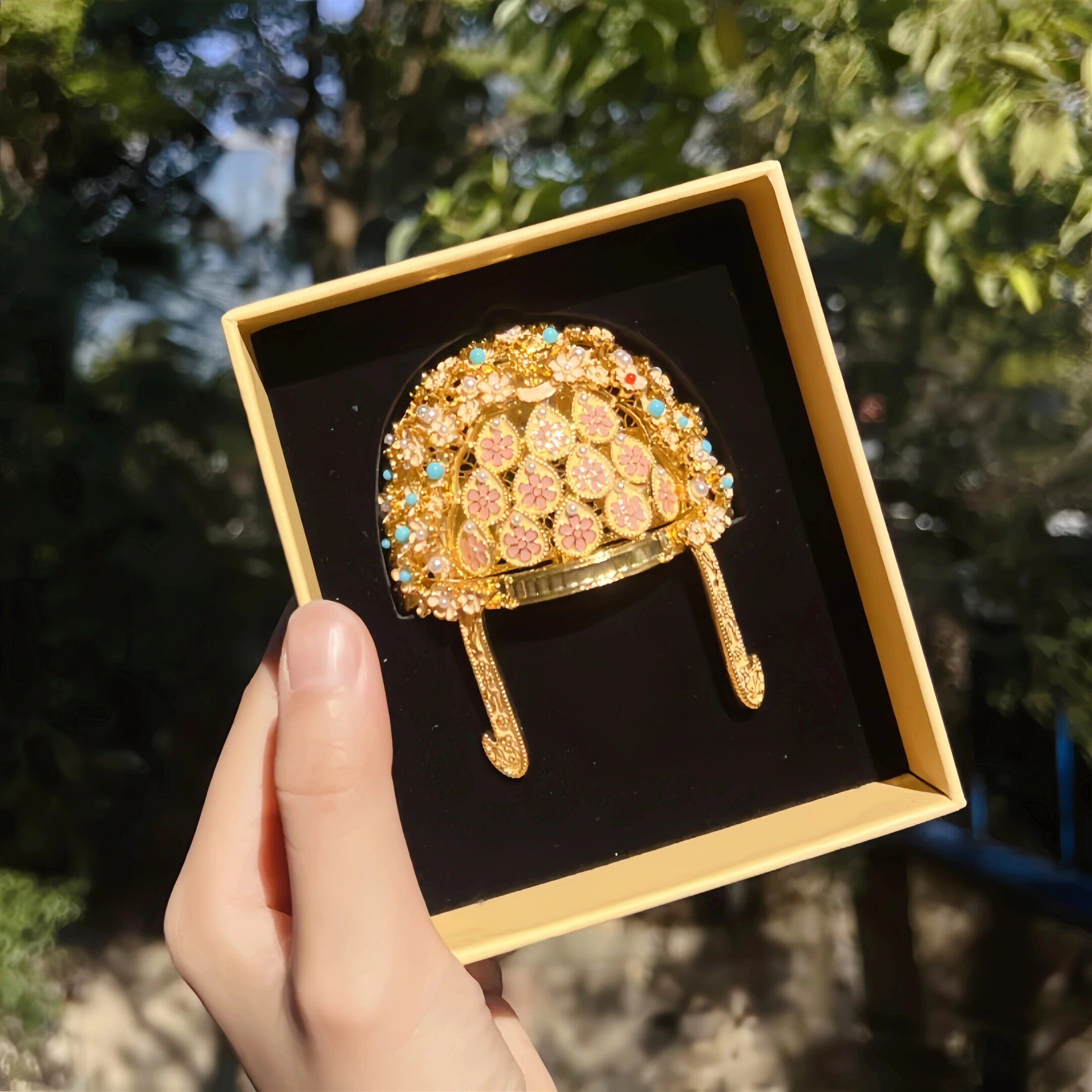 扬州文创萧皇后凤冠金属冰箱贴大运河博物馆周边限定纪念品伴手礼