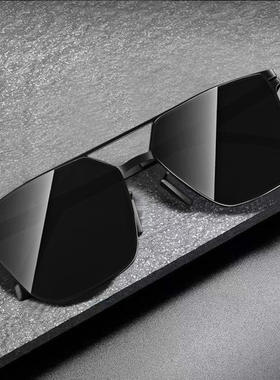 新款黑色太阳镜绿膜男款时尚眼镜