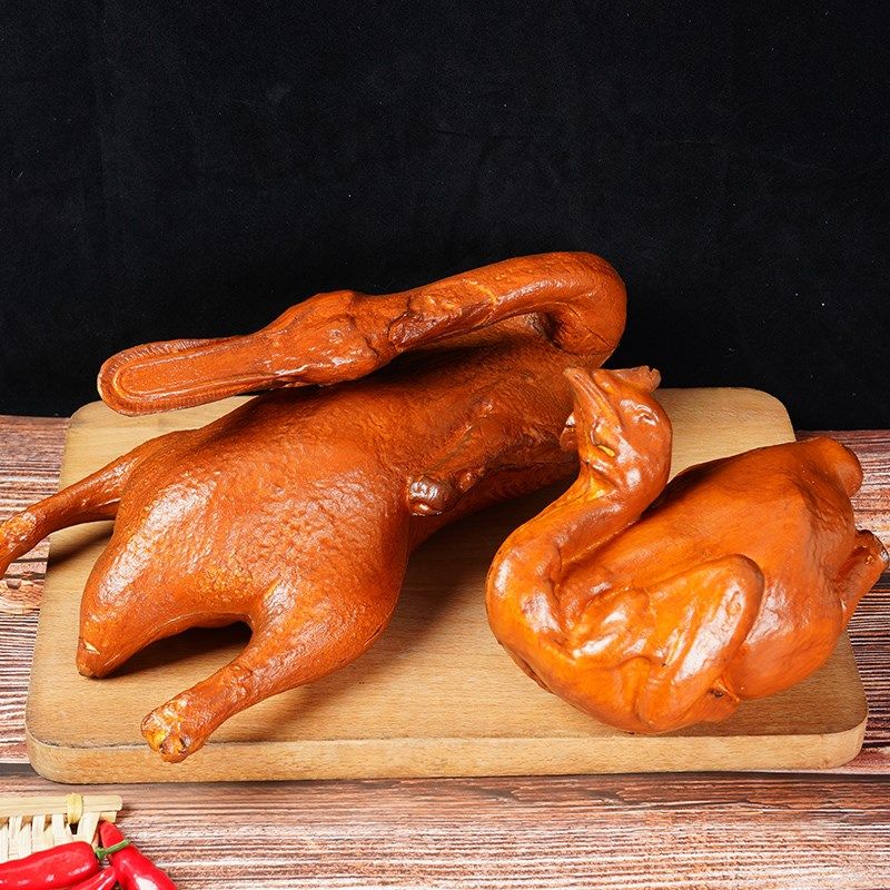仿真烧鸡北京烤鸭模型食物烤鸡假菜模具摄影道具橱窗展示认知教具,淘宝优惠券,粉丝福利购,淘宝优惠卷