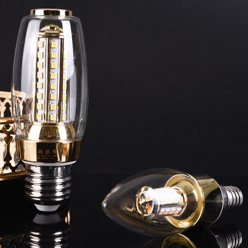 明炜Ra98全光谱护眼LED灯泡E14E27腊烛尖泡拉尾无频闪节能玉米灯,淘宝优惠券,粉丝福利购,淘宝优惠卷