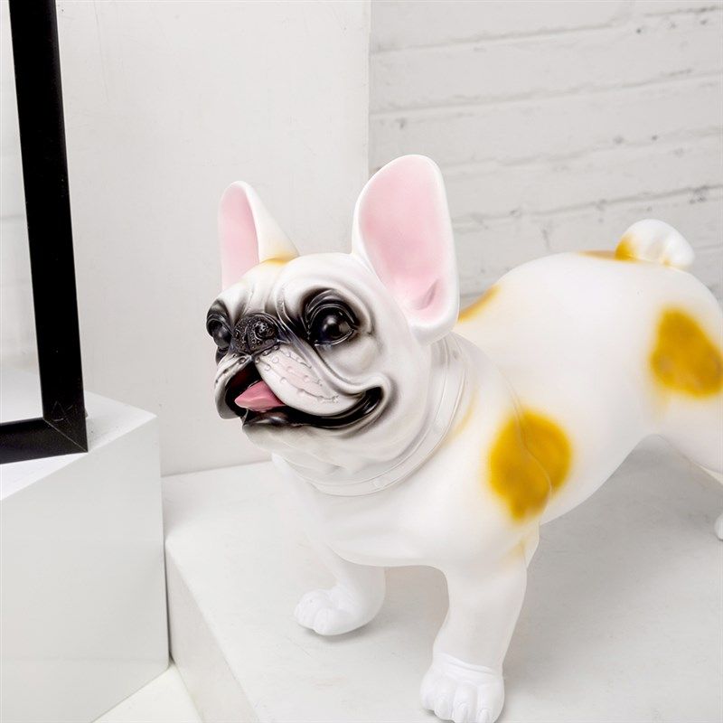 法国斗牛犬展架摆件仿真狗模型橱窗摄影道具客厅桌面装饰乔迁礼物,淘宝优惠券,粉丝福利购,淘宝优惠卷
