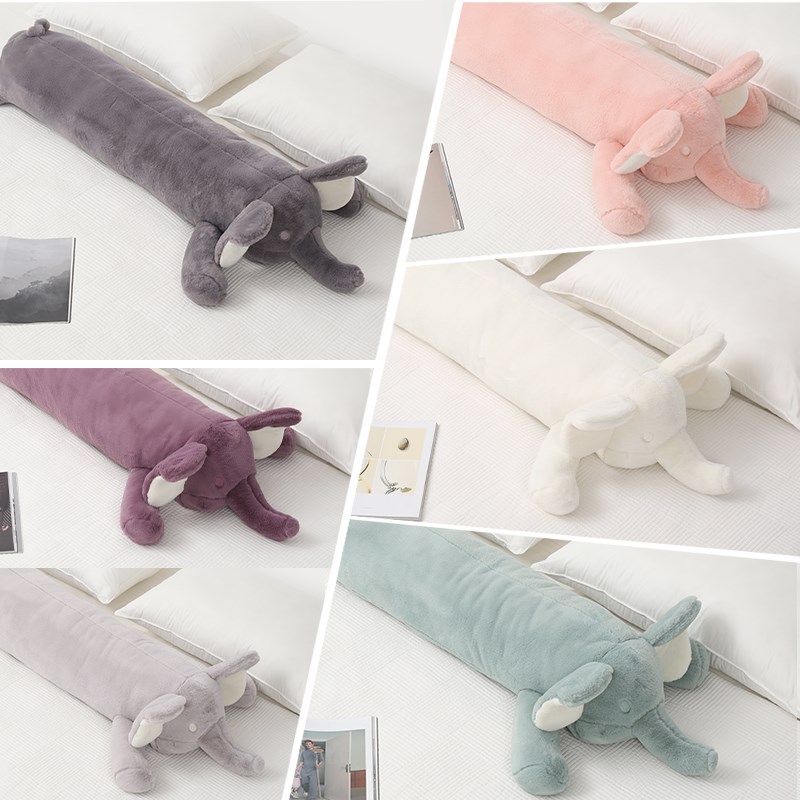 毛绒大象公仔玩偶可爱抱枕女生睡觉夹腿抱睡床上长条枕可拆洗 - 图3