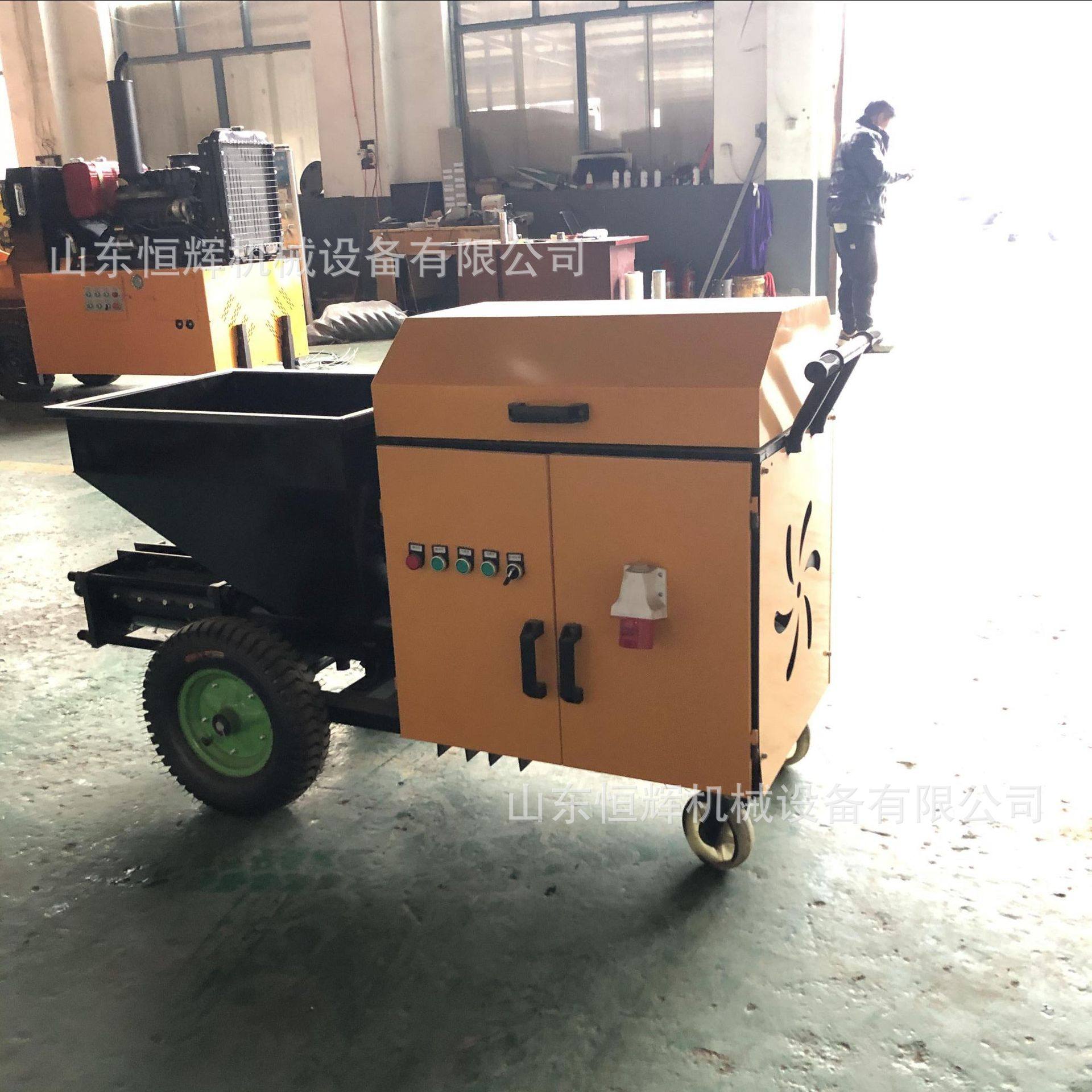 新型双气缸砂浆喷涂机  德式711水泥浆粉墙机 螺杆腻子石膏输送泵,淘宝优惠券,粉丝福利购,淘宝优惠卷