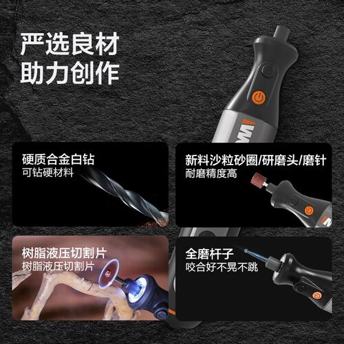 威克士电磨机WX750/WX106全能打磨切割附件WA7220/WA7221/WA7222 - 图2