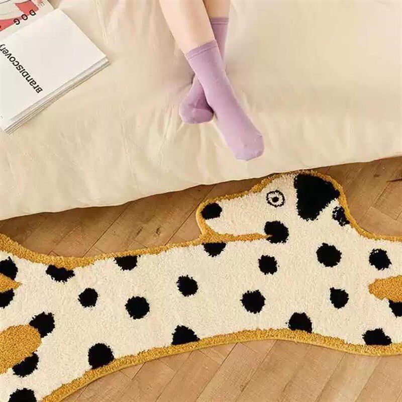 Cute Cartoon Bedside Carpet Children's Fun Bedroom New Thick Floor Mat Water-Absorbent Bathroom Foot Mat Bathroom Anti-Slip Mat