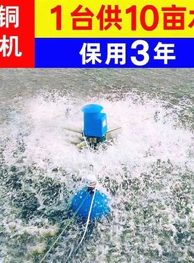 德国进口鱼塘增氧机叶轮式浮水泵养殖池塘增氧泵曝气式全自动养鱼
