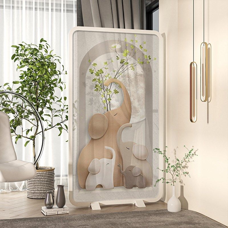 现代实木屏风隔断客厅进门卧室可移动入户遮挡装饰家用奶油风座屏,淘宝优惠券,粉丝福利购,淘宝优惠卷