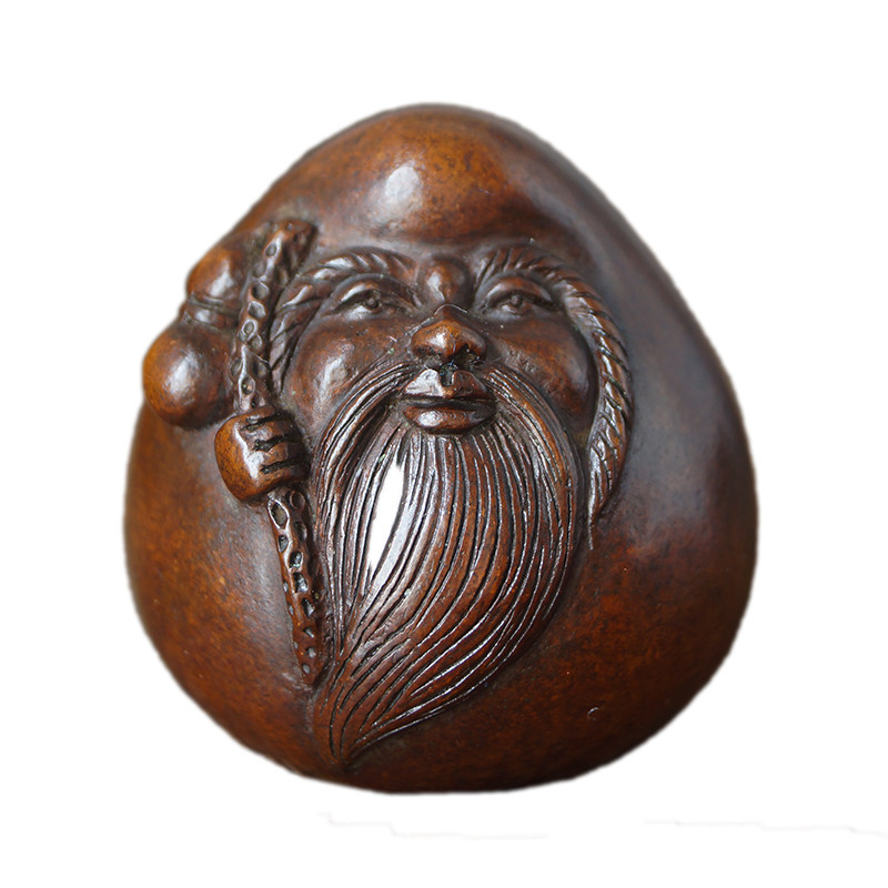 苏工精品铜寿桃寿星镇纸文镇书压铜茶宠茶玩可养书桌茶桌摆件厂价,淘宝优惠券,粉丝福利购,淘宝优惠卷