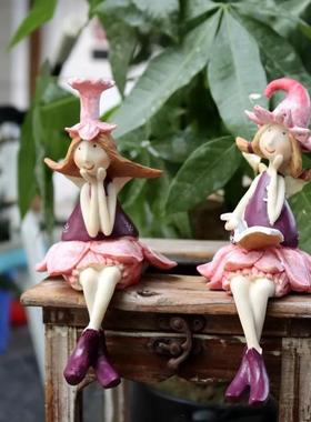 户外庭院露台装饰园艺杂货花仙子造景花园摆件树脂阳台布置摆设