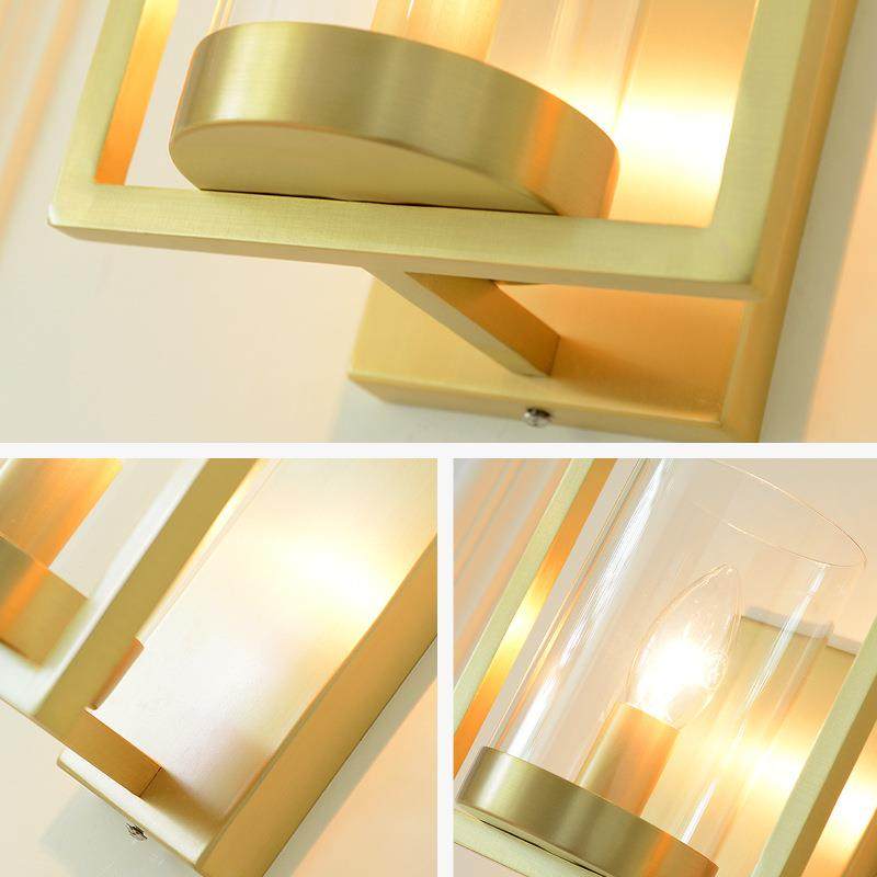 后现代全铜玻璃灯罩壁灯客厅电视墙卧室无缝接壁灯设计师样板房灯,淘宝优惠券,粉丝福利购,淘宝优惠卷