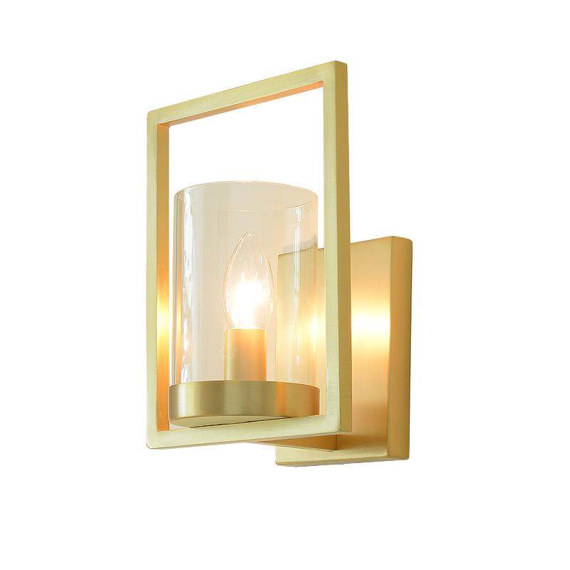 后现代全铜玻璃灯罩壁灯客厅电视墙卧室无缝接壁灯设计师样板房灯,淘宝优惠券,粉丝福利购,淘宝优惠卷