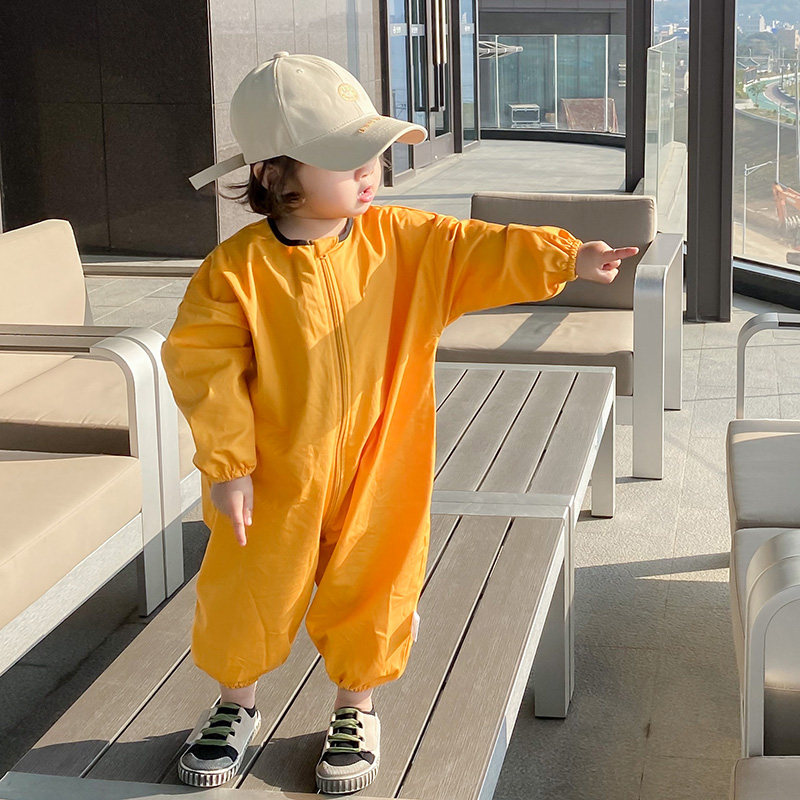 宝宝爬爬服拖地户外女婴儿爬行服儿童连体男宝防脏爬爬衣耐脏秋冬 - 图3