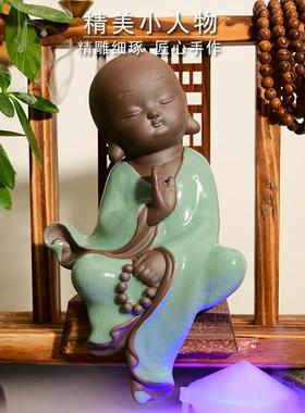 招财循环流水摆件水风轮中式家居鱼缸办公室桌面水景开业乔迁礼品