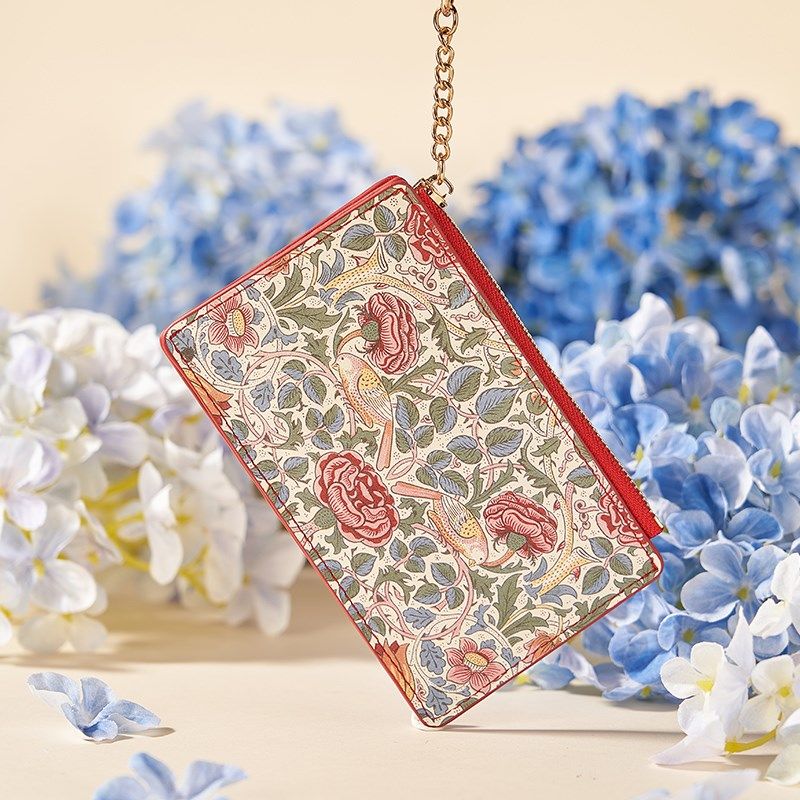 VA博物馆莫里斯玫瑰草莓小偷卡包挂饰零钱包多功能钱包,淘宝优惠券,粉丝福利购,淘宝优惠卷