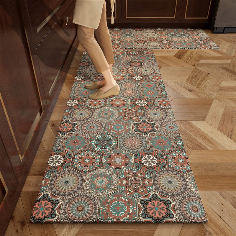 European kitchen special G floor mat, high-end anti-fouling absorbent mat, wipeable, wash-free, anti-dirty, anti-slip, long household carpet