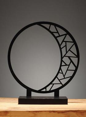 仿古木质花架子客厅桌面花瓶花盆置物架室内办公室美观装饰品摆设