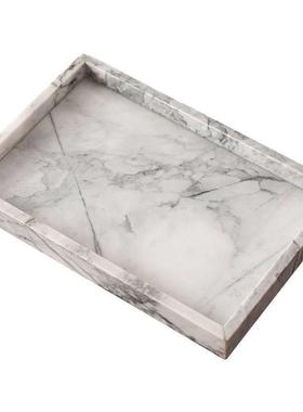 斯堪的纳维亚创意大理石托盘珠宝饰品家庭存储装饰展示托盘可访问