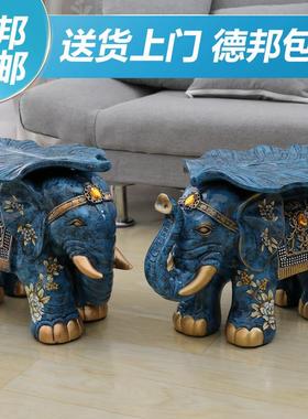 大象凳换鞋凳欧式客厅摆件开业结婚礼物乔迁新居礼品装饰品工艺品