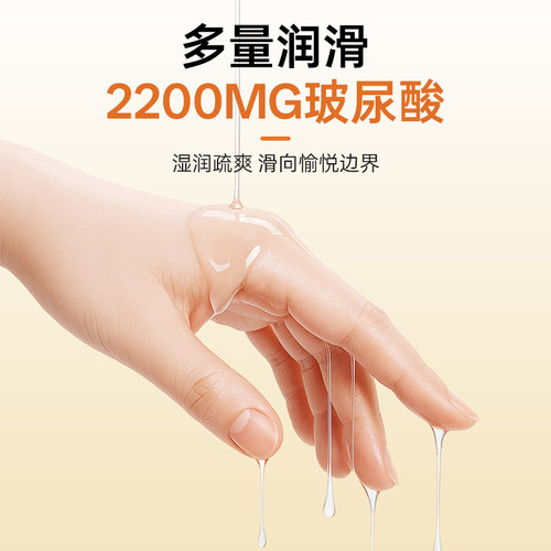 【2200MG玻尿酸】指茉冰热热感双指颗粒指套情侣情趣指套手指套le - 图2