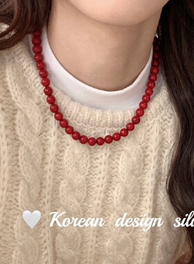 Korean Light Luxury HighEnd Collarbone Chain S925 Sterling S