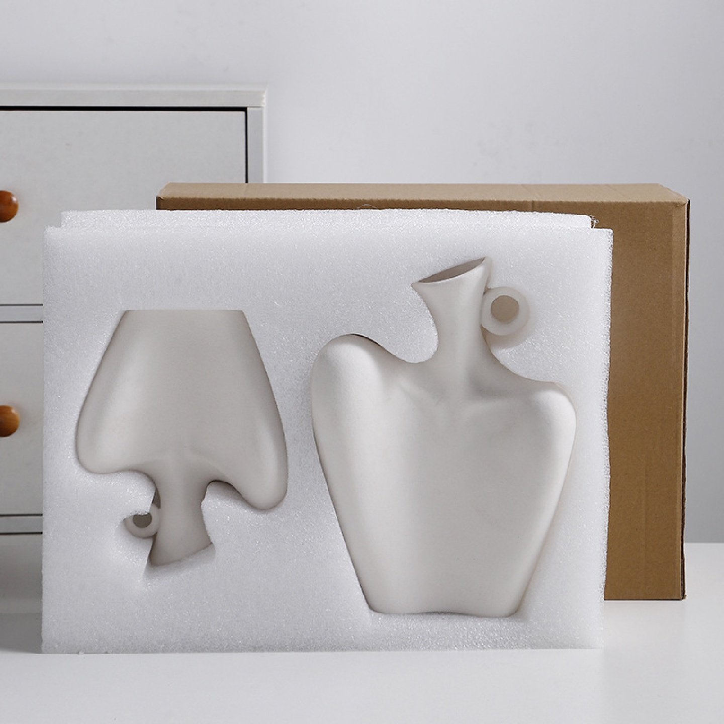 北欧干花花瓶客厅家居插花桌面轻奢装饰品创意陶瓷摆件装饰花器,淘宝优惠券,粉丝福利购,淘宝优惠卷