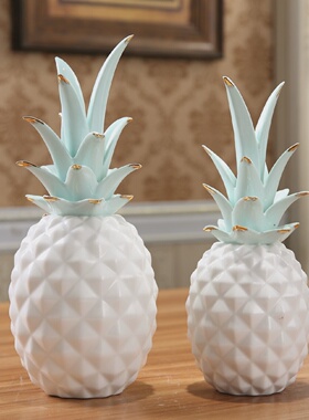 创意凤梨家居客厅酒柜装饰礼品家庭室内房间卧室摆设小象工艺摆饰