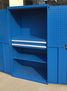 重型五金工具柜双开门储物柜车间工具柜维修零件柜抽屉式置物柜