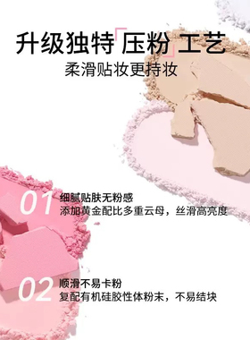 DIJIA缔葭高光哑光修容盘一体提亮脸部面部正品粉色腮红阴影双色