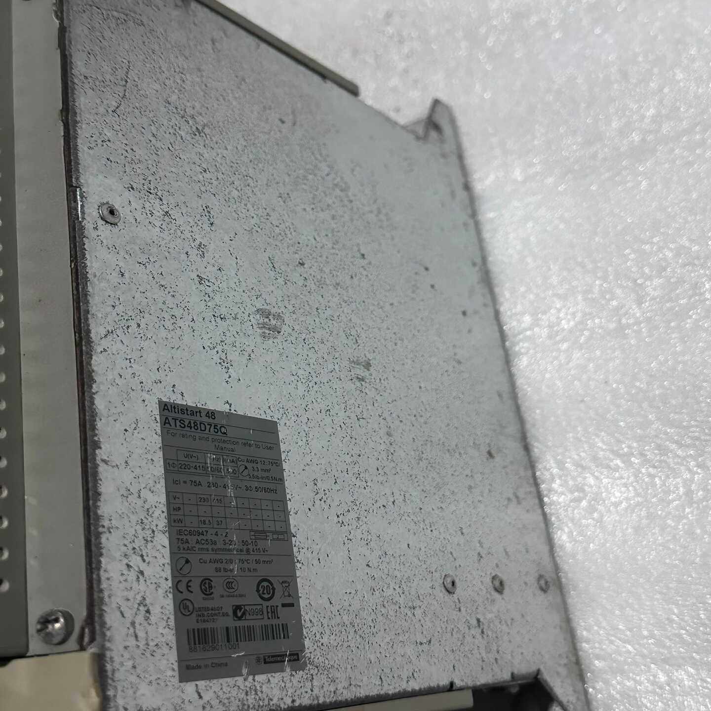 施耐德原装正品软启动器ATS48D75Q功能正常品相如图--议价商品 - 图2