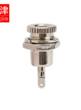 DC-099电源插座 5.5*2.1mm 2.5mm 金属高电流DC头带螺纹充电母座