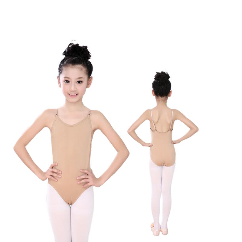 儿童吊带内衣连体舞蹈服成人芭蕾舞表演服girls nude leotards - 图3