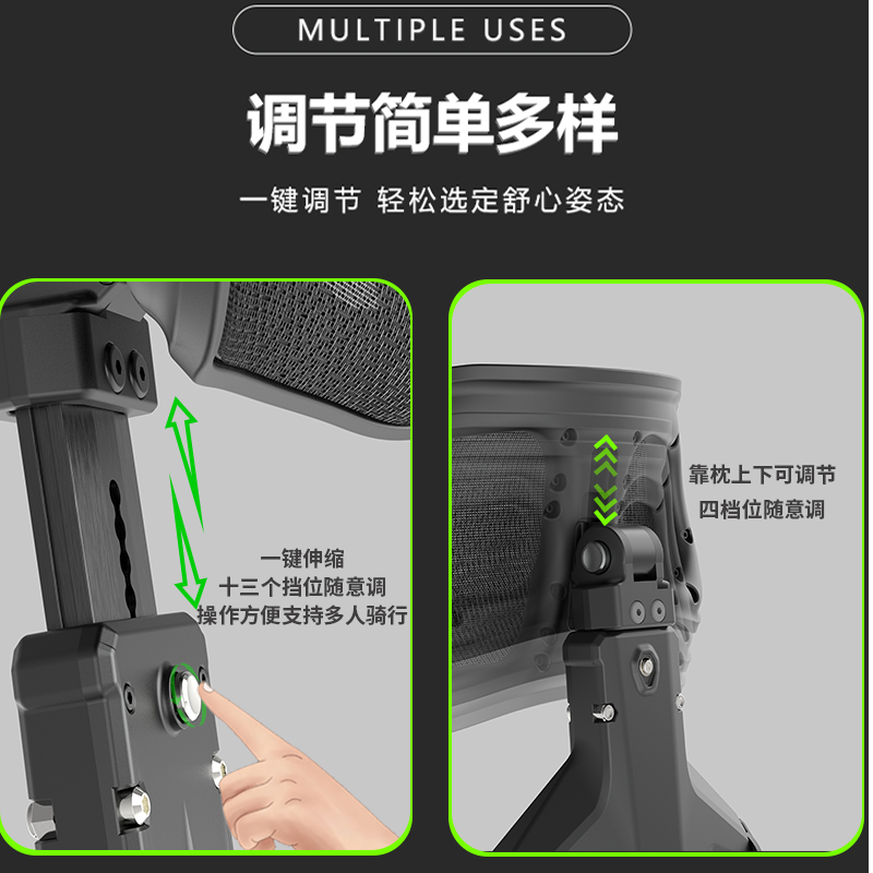 听风时光升级款T2多功能折叠护腰靠背靠靠乐护腰神器外卖可 - 图3