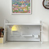 Bookshelf with hole board desk storage rack desktop multi-layer iron shelf student desk computer desk