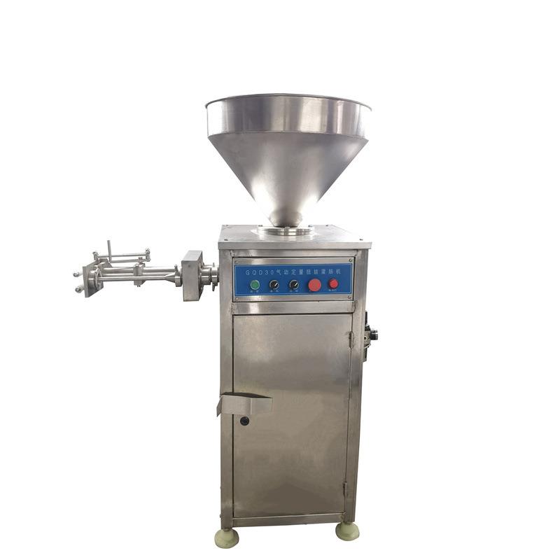 商用气动定量扭结灌肠机 红肠香肠自动打结机 粉肠连续灌肠设备 - 图3