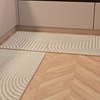 Wabi style kitchen floor mats, non-slip, oil-proof, wipe-free carpets, diatom mud absorbent mats, waterproof foot mats