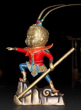 吉善缘厂家纯铜孙悟空美猴王大圣悟空铜器摆件0398