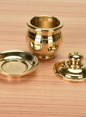 瑞象 黄铜圣水杯供水杯供佛杯净水杯财神杯关公供酒杯佛前供具