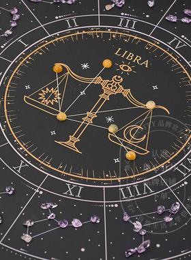 gravity地心引力矿石标本相框水晶石生日礼物十二星座幸运石摆件