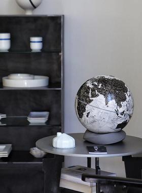 云环水泥底座宏微地球仪客厅书房桌面装饰摆件生日节日礼物送老师