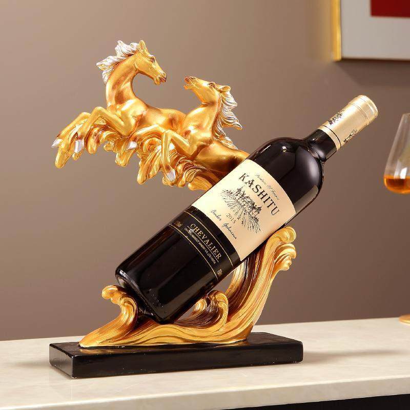 新中式马到功成红酒架子摆件家居客厅酒柜电视柜工艺装饰乔迁礼品,淘宝优惠券,粉丝福利购,淘宝优惠卷